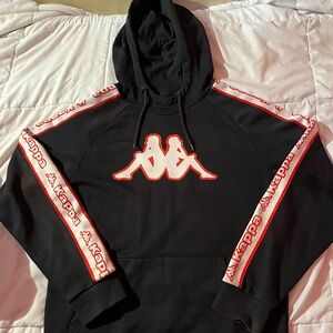 Kappa Black and Red Sweatshirt Athletic Style